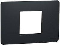 Рамка горизонтальная Schneider Electric Unica Modular 1-м. 2 мод. антрацит